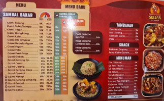Sambal Bakar Sultan Solo menu