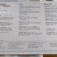 Nodo Donuts menu