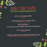 Bali Hai Cafe food