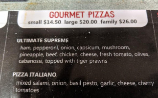 Matteo's Gourmet Pizza menu