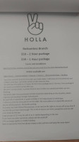 Holla Coffee Roasters menu