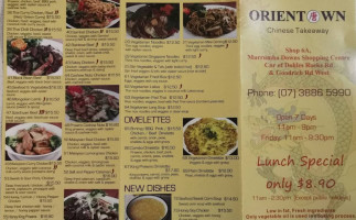 Orient Town menu