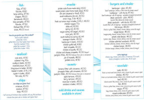 Silver Mermaid Fish Chips menu