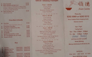 Lao's Asian Cuisine menu