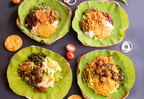 Nelum Kole With Sri Lankan food