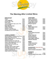 The Morning After menu