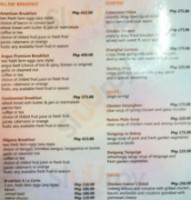Cafe Cesario menu