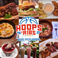 Hoops N Ribs food