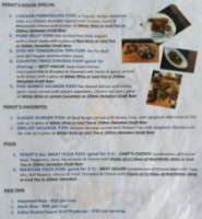 Perot Resto Grill menu
