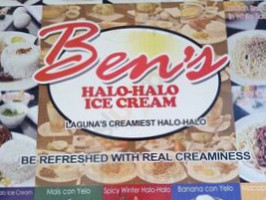 Ben's Halo-halo Ice Cream food