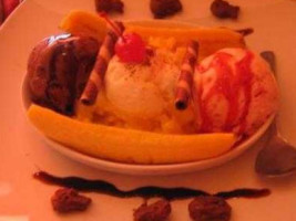 Fruits In Ice Cream Summer Cafe food