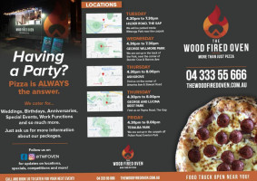 The Wood Fired Oven-takeaway Wood Fired Pizza food