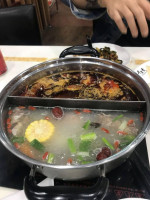 The Cube Hot Pot food