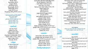 Silver Mermaid Fish Chips menu