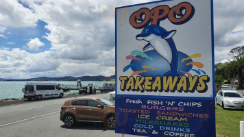 Opononi Beach Takeaways outside