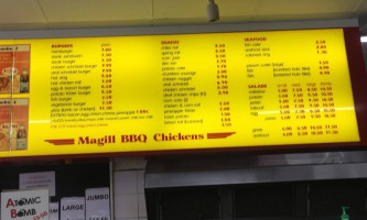 Magill Bbq Chickens menu