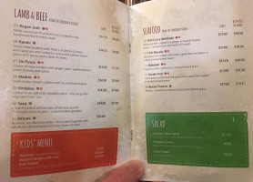 Maharaja menu