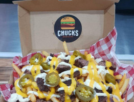 Chucks Burgers food