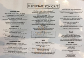 Fortunate Son Cafe menu