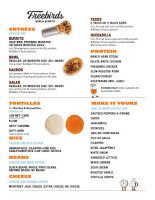 Freebirds World Burrito menu