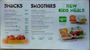 Pita Pit New Plymouth menu