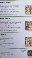 Pita Pit New Plymouth menu