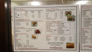 Ricks Roast Kitchen menu