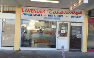 Lavendar Takeaways outside