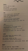 Milenta menu