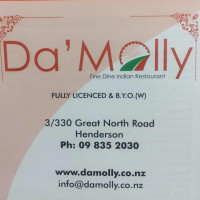 Da Molly menu