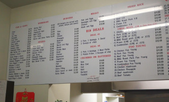 Chinese, Fish And Chips, Takaways menu