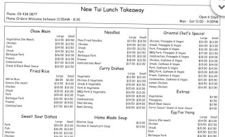 New Tui Lunch Takeaway outside