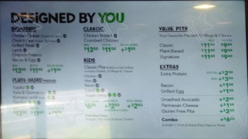 Pita Pit Sydenham menu