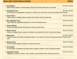 Curry To Go menu