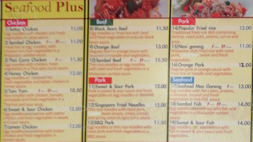 Seafood Plus Tawa menu