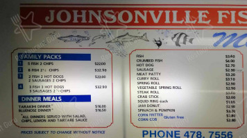 Johnsonville Fish Supply menu