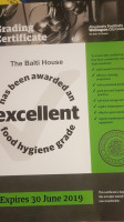 The Balti House menu