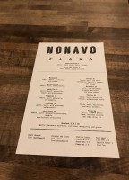 Nonavo Pizza menu