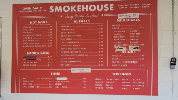 Smokehouse menu