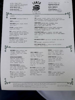 Bluebeard menu