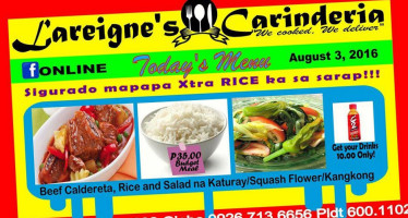 Lareigne's Carinderia food