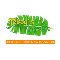 Teboys Binalot menu