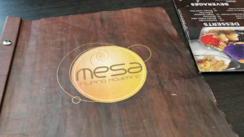 Mesa Filipino Moderne menu