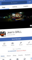 Jean's Grill food