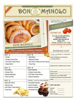 Don Manolo Catering menu