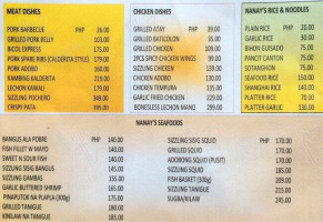 Linuto Ni Nanay Grill menu