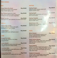 La Bella Pizza Mactan menu