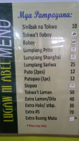 Lugaw Ni Abel menu