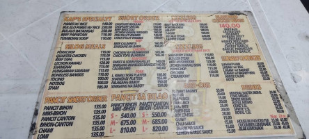 Kap’s Original Pares And Bulaluhan menu