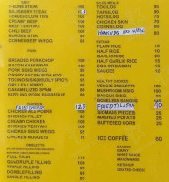 Tazzlers Food Stop menu